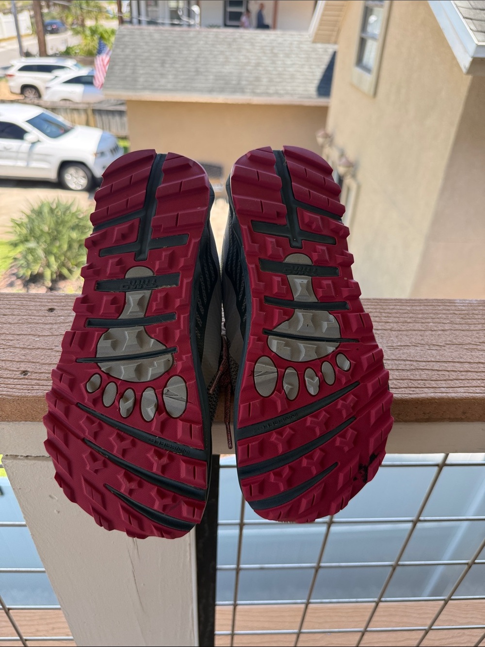 Altra Gray and Red Women's Trail Running Shoes - Picture 10 of 14